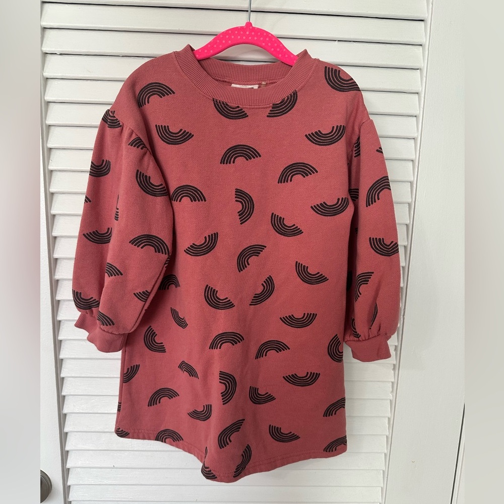 Cotton On rainbow sweatshirt dress 5